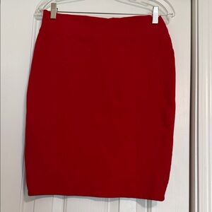 Classic Red Pencil Skirt - Sleek Women's Workwear